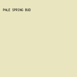 E8E5BF - Pale Spring Bud color image preview