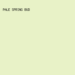 E8F2C7 - Pale Spring Bud color image preview