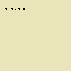 E9E5B8 - Pale Spring Bud color image preview