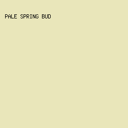 E9E6BA - Pale Spring Bud color image preview