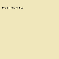 F0E7BB - Pale Spring Bud color image preview