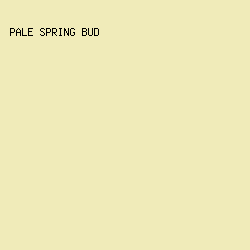 F0EBB9 - Pale Spring Bud color image preview