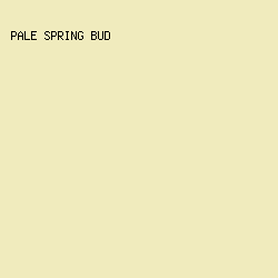 F0EBBD - Pale Spring Bud color image preview