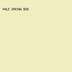F0EDC0 - Pale Spring Bud color image preview