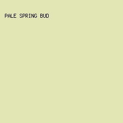 e0e7b5 - Pale Spring Bud color image preview