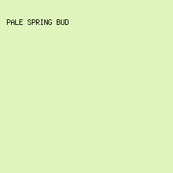 e0f5bd - Pale Spring Bud color image preview