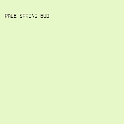 e6f7c8 - Pale Spring Bud color image preview