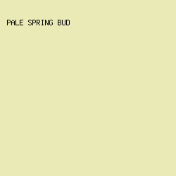 e9eab5 - Pale Spring Bud color image preview