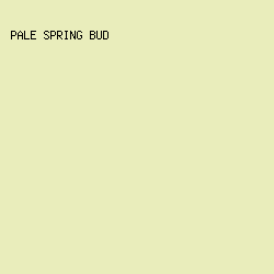e9edbb - Pale Spring Bud color image preview