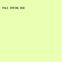 e9ffb2 - Pale Spring Bud color image preview