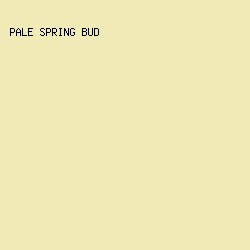 f0eab6 - Pale Spring Bud color image preview