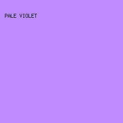 BE8CFF - Pale Violet color image preview