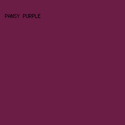 6C1D46 - Pansy Purple color image preview