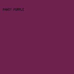 6C214E - Pansy Purple color image preview