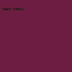 6c1d40 - Pansy Purple color image preview