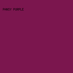 7B164E - Pansy Purple color image preview