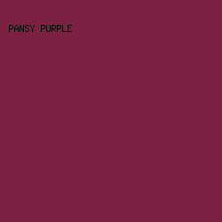 7C2142 - Pansy Purple color image preview