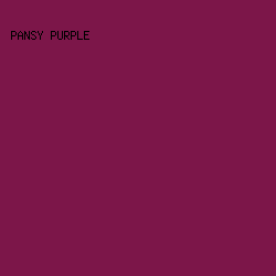 7c1649 - Pansy Purple color image preview