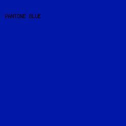0017a8 - Pantone Blue color image preview