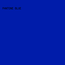 001CAA - Pantone Blue color image preview