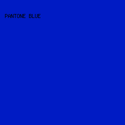 001bc4 - Pantone Blue color image preview
