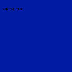 021ca4 - Pantone Blue color image preview