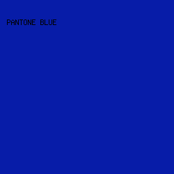 071CA8 - Pantone Blue color image preview