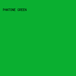 0AAF30 - Pantone Green color image preview
