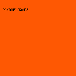 fe5803 - Pantone Orange color image preview