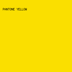 FADF00 - Pantone Yellow color image preview