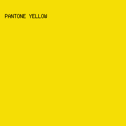 f5de05 - Pantone Yellow color image preview