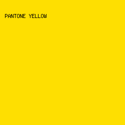 fedf01 - Pantone Yellow color image preview