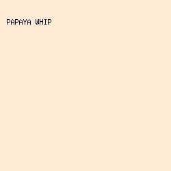 FFEBD6 - Papaya Whip color image preview