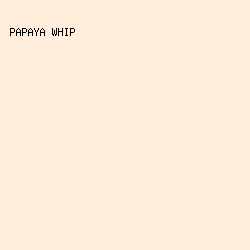 FFEDDB - Papaya Whip color image preview