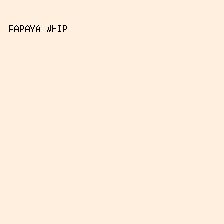 FFEFDE - Papaya Whip color image preview
