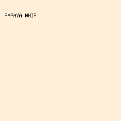 ffefd8 - Papaya Whip color image preview