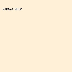 fff0d7 - Papaya Whip color image preview