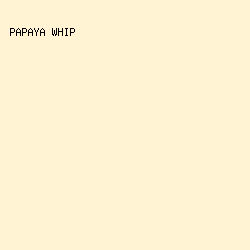 fff3d3 - Papaya Whip color image preview