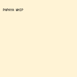 fff3d5 - Papaya Whip color image preview