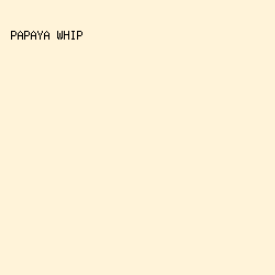 fff3d9 - Papaya Whip color image preview