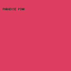 DE3E5F - Paradise Pink color image preview