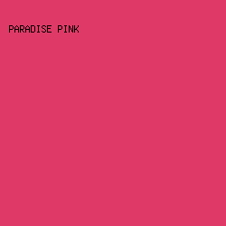 DF3A67 - Paradise Pink color image preview