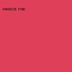 E03F5A - Paradise Pink color image preview