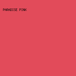 E24B5A - Paradise Pink color image preview