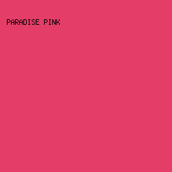 E33D68 - Paradise Pink color image preview