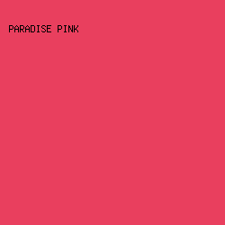 E93F5E - Paradise Pink color image preview