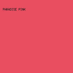 EA4D60 - Paradise Pink color image preview