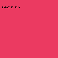 EB3A61 - Paradise Pink color image preview