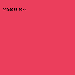 EB3E5C - Paradise Pink color image preview