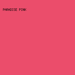 EB4D6B - Paradise Pink color image preview